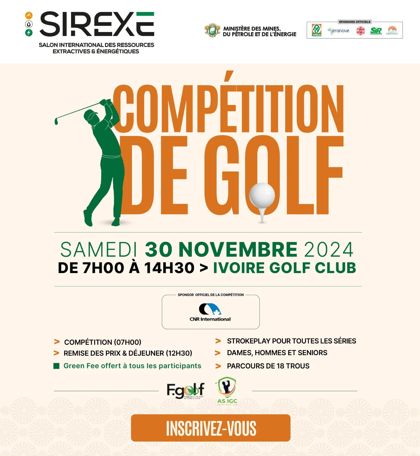 Tournoi de Golf Sirexe 2024